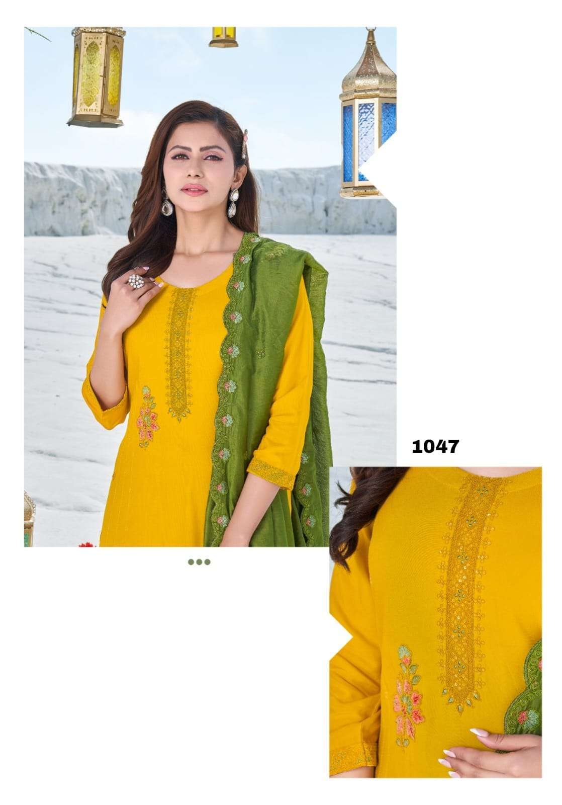 SEHER VOL 7 BY VIVILS BRAND PRESENTS HEAVY RAYON 16KG CODING AND HANDWORK STRAIGHT KURTI WITH PANT AND DUPATTA-1047-C-1-2023-02-27_15_54_10